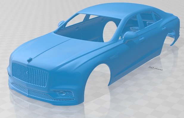 Bentley Flying Spur 2020 Printable Body Car Modelo de Impressão 3D .c4d .max .obj .3ds .fbx .stl .blend 