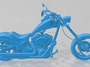 Big Dog K9 Chopper Printable Motorbike 3D Print Model