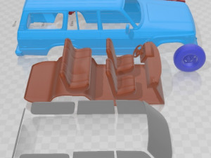 Toyota Land Cruiser J60 US 1987 Printable Car 3D Print Model