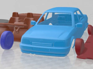 Mobil Cetak Orion 1986 di bagian terpisah Model Cetak 3D