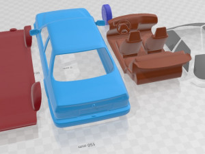 Orion 1986 Printable Car in separate parts Modelo de impresión 3D
