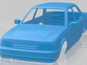 Orion 1986 Auto mit druckbarer Karosserie 3D Druckmodell