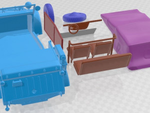 Volkswagen Kubelwagen 1945 Printable Car Modelo de impresión 3D