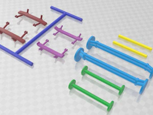 Universal Axles Pack 1 Printables 3D Print Model
