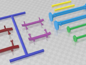 Universal Axles Pack 1 Printables 3D Print Model