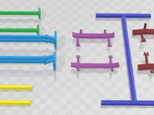 Universal Axles Pack 1 Printables 3D Print Model