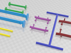 Universal Axles Pack 1 Printables Modelo de impresión 3D