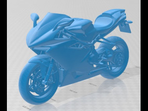MV Agusta F4 2010 Printable Motorbike 3D Print Model
