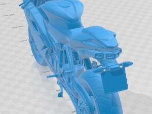 MV Agusta F4 2010 Printable Motorbike 3Dプリントモデル