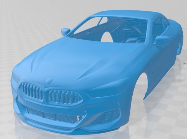 8 Series G14 Convertible M850i 2019 Printable Body Car Modèles 3D en vedette .c4d .max .obj .3ds .fbx .stl .blend 