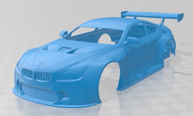 M6 GT3 2016 Printable Body Car Modelo de impresión 3D .c4d .max .obj .3ds .fbx .stl .blend