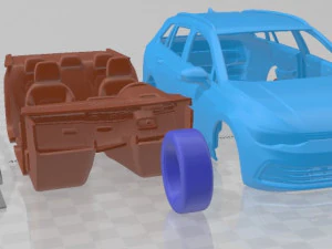 Volkswagen Golf Variant Basic 2021 Printable Car 3D Print Model