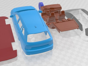 Volkswagen Golf Variant Basic 2021 Printable Car Modelo de Impressão 3D
