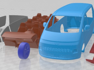 Hyundai Staria 2022 Printable Van Modèles 3D en vedette