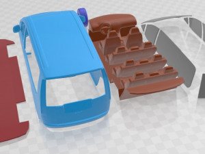 Hyundai Staria 2022 Printable Van Modelo de Impressão 3D