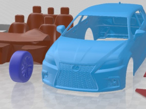 Lexus CT 200h 2020 Printable Car 3Dプリントモデル