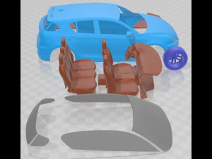 Lexus CT 200h 2020 Printable Car 3D Print Model