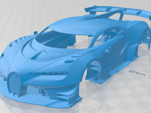 Bugatti Vision Gran Turismo 2015 Printable Body Car 3D 프린트 모델