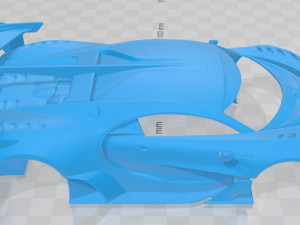 Bugatti Vision Gran Turismo 2015 Printable Body Car Modelo de impresión 3D