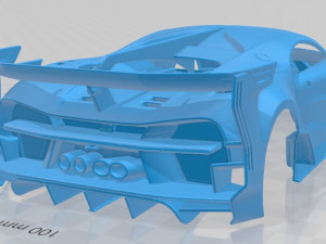 Bugatti Vision Gran Turismo 2015 Printable Body Car Modelo de impresión 3D