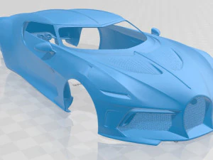 Carro com carroceria imprim&iacute;vel Bugatti Voiture Noire Modelo de Impressão 3D