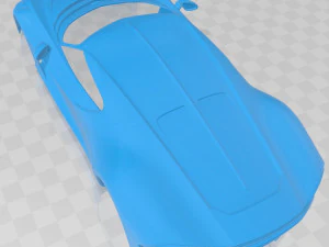 Carro com carroceria imprim&iacute;vel Bugatti Voiture Noire Modelo de Impressão 3D