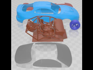Toyota Celica WRC Carlos Sainz 1991 Printable Car 3D Print Model