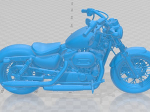 Harley Davidson Sportster Forty Eight 2015 Printable Motorbike 3D 打印模型