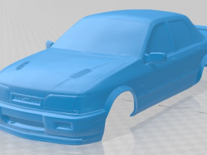 Sierra RS Cosworth Club Printable Body Car 3D Print Model