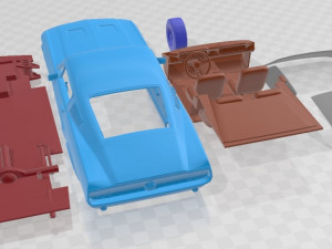 Mustang Fastback 1967 Printable Car 3D Принт Модель