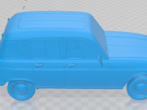 Renault 4L 1967 Printable Car Modèles 3D en vedette