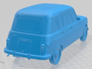 Renault 4L 1967 Printable Car 3D Print Model