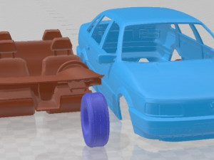 Volkswagen Passat B3 Sedan 1988 Printable Car Modèles 3D en vedette
