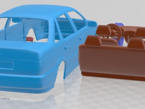 Volkswagen Passat B3 Sedan 1988 Printable Car Modèles 3D en vedette