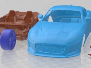 Jaguar F Type Coupe 2021 Printable Car 3D Print Model