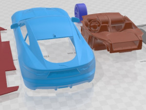 Jaguar F Type Coupe 2021 Printable Car 3Dプリントモデル