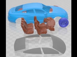 Audi e-tron GT 2022 Printable Car 3D-printmodel