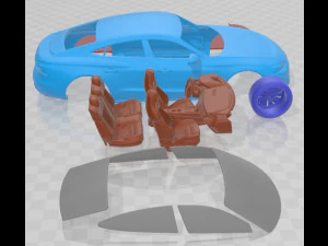 Audi e-tron GT 2022 Printable Car 3D Print Model
