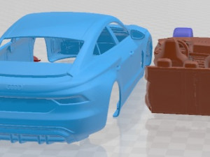 Audi e-tron GT 2022 Printable Car 3D-printmodel
