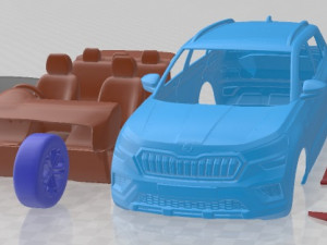 Skoda Kushaq 2021 Printable Car 3D Print Model