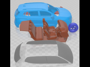 Skoda Kushaq 2021 Printable Car Modello di stampa 3D