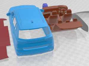 Skoda Kushaq 2021 Printable Car Modello di stampa 3D