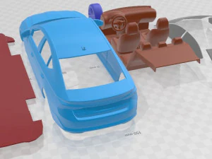 Coche Imprimible Skoda Octavia Sed&aacute;n 2020 Modelo de impresión 3D