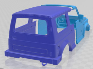 Suzuki Samurai 1996 Printable Body Car 3D प्रिंट मॉडल