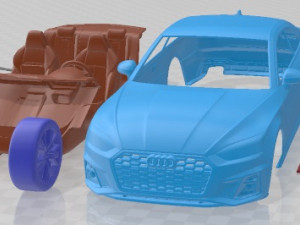 Audi S5 Coupe 2020 Printable Car Modelo de impresión 3D