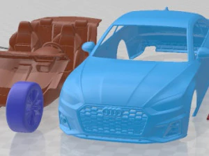 Samoch&oacute;d do druku Audi S5 Coupe 2020 Model do druku 3D