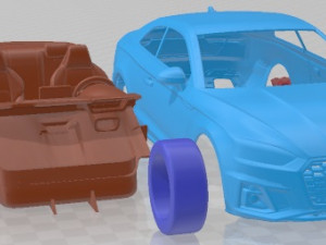 Audi S5 Coupe 2020 Printable Car 3D 프린트 모델