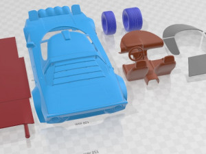 Lancia Stratos Rally 1972 Printable Car 3D Print Model
