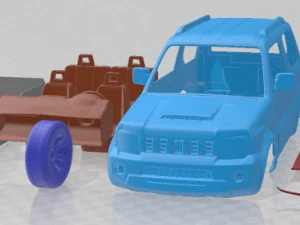 Suzuki Jimny 2013 Printable Car 3D Print Model