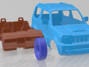 Suzuki Jimny 2013 Printable Car 3D प्रिंट मॉडल